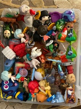 Kids Collectible Toy Figures Mix - Assortment, Some McDonald's happy meal toys